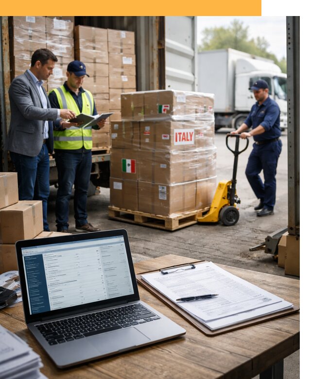 Доставка грузов из Италии: морские и авиаперевозки от 18290