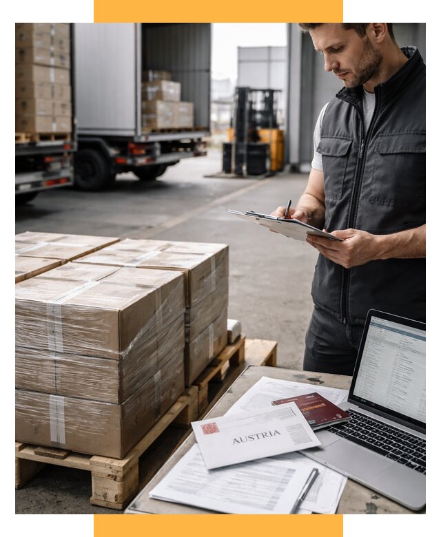 Доставка в Австрию от 66047 р. Логистика и экспорт СетСервис-Кзр