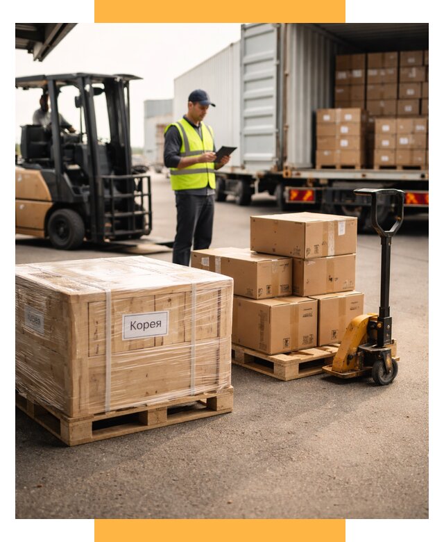 Доставка грузов в Корею из России от 35564 р. | СетСервис-Кзр