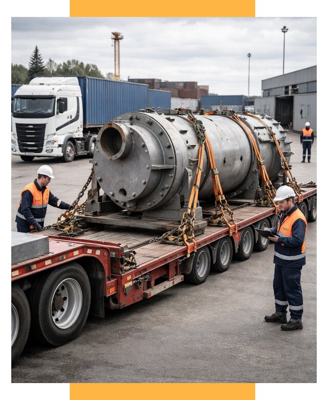 Перевозка тяжеловесных грузов под ключ от 152415 р. | СетСервис-Кзр